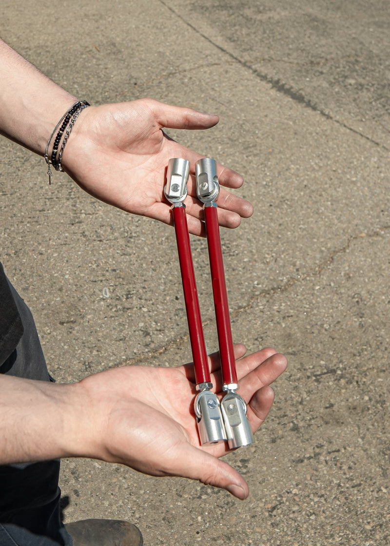 Load image into Gallery viewer, Adjustable Splitter Support Rods (PAIR) - Metallic Maroon - FSPE
