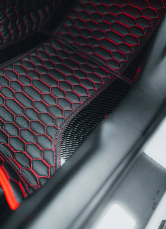 BMW 3 Series F30 (2011 - 2019) Carbon Fiber Floor Mats - FSPE