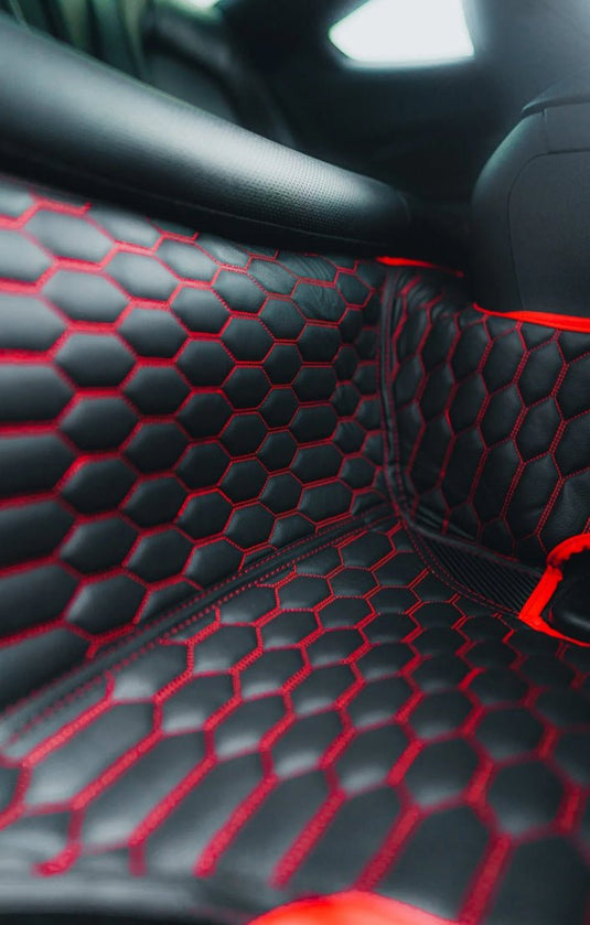 BMW 3 Series F30 (2011 - 2019) Carbon Fiber Floor Mats - FSPE