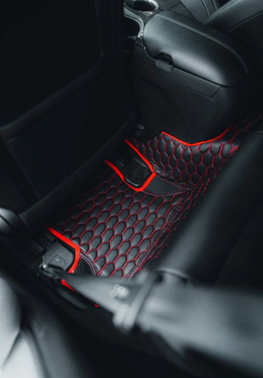 BMW 3 Series F30 (2011 - 2019) Carbon Fiber Floor Mats - FSPE