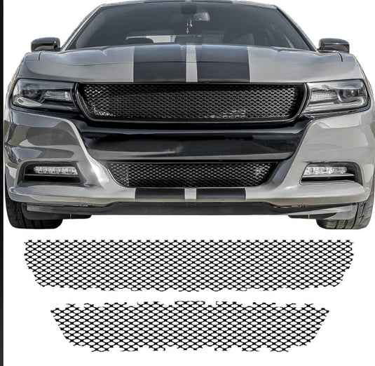 Dodge Charger (2015-2020) Crosshair Delete Grille Mesh Set - FSPE