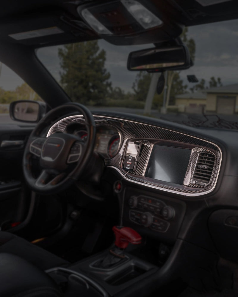 Load image into Gallery viewer, Dodge Charger (2015 - 2023) Carbon Fiber Full Dashboard Trim Kit - FSPE
