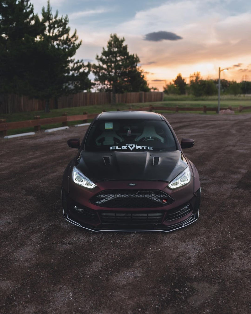 Load image into Gallery viewer, Ford Focus ST (2015 - 2018) Front Splitter V4 - 2 Layer - FSPE
