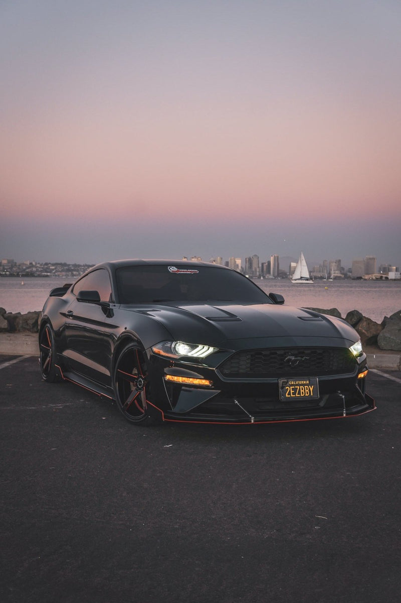 Load image into Gallery viewer, Ford Mustang (2018 - 2023) Ecoboost/GT CHAOS Front Splitter - FSPE
