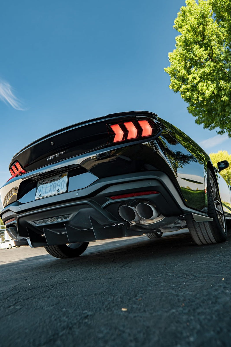 Load image into Gallery viewer, Ford Mustang (2024+) Ecoboost/GT ZEUS Rear Diffuser &amp; Spats - FSPE
