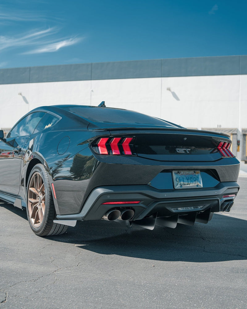 Load image into Gallery viewer, Ford Mustang (2024+) Ecoboost/GT ZEUS Rear Diffuser &amp; Spats - FSPE
