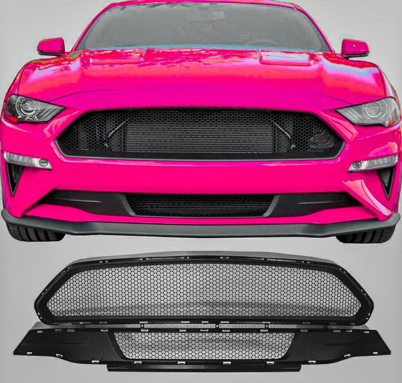 Load image into Gallery viewer, Ford Mustang Ecoboost (2018-2023) Honeycomb Grille Mesh Set - FSPE
