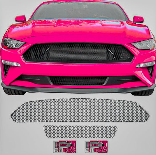 Ford Mustang Ecoboost (2018-2023) Honeycomb Grille Mesh Set - FSPE