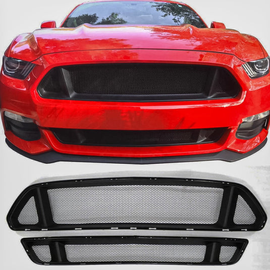 Ford Mustang GT (2015-2017) Honeycomb Grille Mesh Set - FSPE