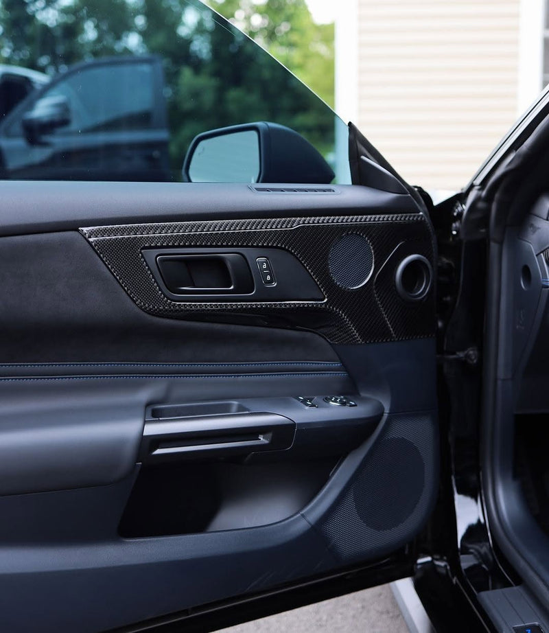 Load image into Gallery viewer, Ford Mustang S650 2024+ Carbon Fiber Door Handle Trim Kit - FSPE
