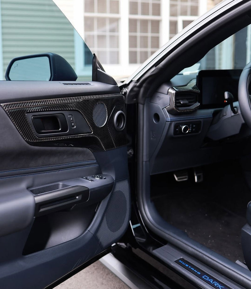 Load image into Gallery viewer, Ford Mustang S650 2024+ Carbon Fiber Door Handle Trim Kit - FSPE
