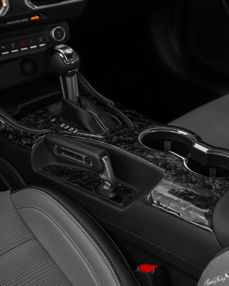 Load image into Gallery viewer, Ford Mustang S650 2024+ Carbon Fiber Full Center Console Shifter Trim Kit - FSPE
