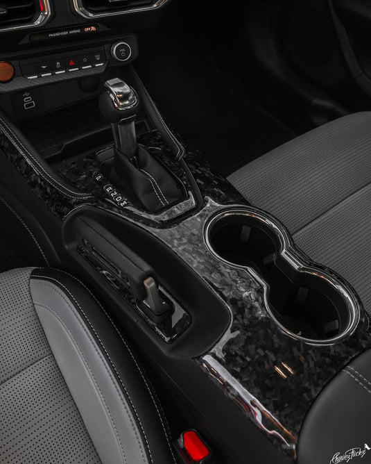 Ford Mustang S650 2024+ Carbon Fiber Full Center Console Shifter Trim Kit - FSPE