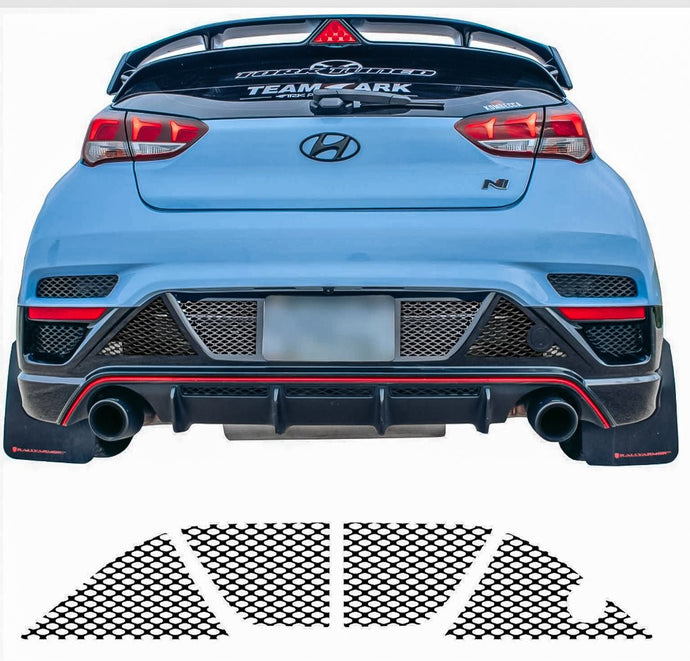 Hyundai Veloster N (2019 - 2022) Rear Bumper Mesh - FSPE