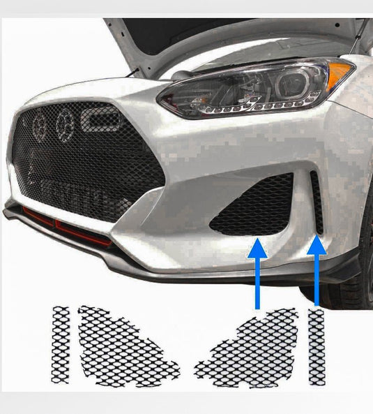 Hyundai Veloster Non "N" Version (2019 - 2021) Mesh Grille Insert - FSPE