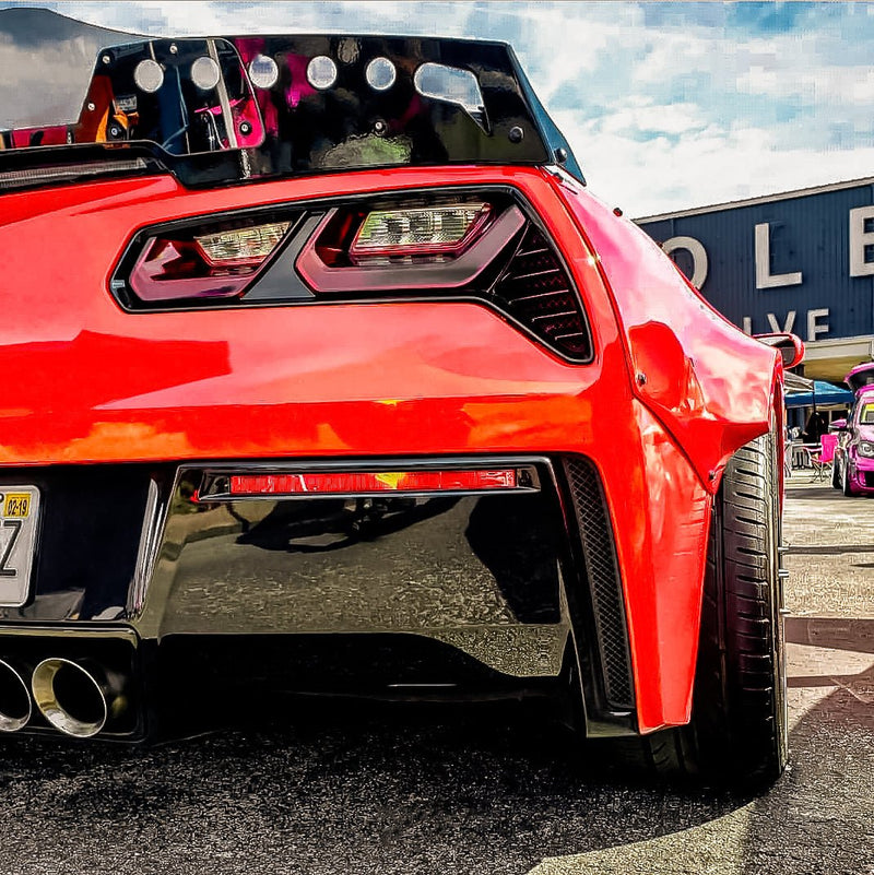 Load image into Gallery viewer, Corvette C7 Z06 Spoiler Extension by KD (2015-2019) - FSPE
