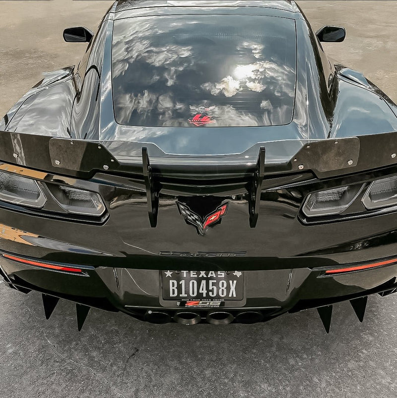 Load image into Gallery viewer, Corvette C7 Z06 Spoiler Extension by KD (2015-2019) - FSPE
