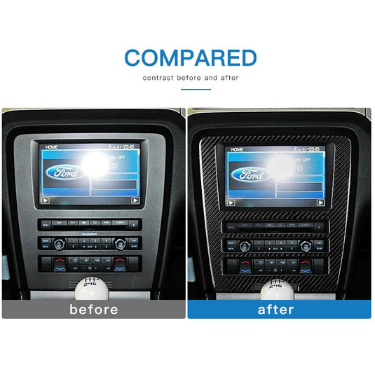 Ford Mustang (2010-2014) Carbon Fiber Navigation Multimedia Dash Trim - FSPE