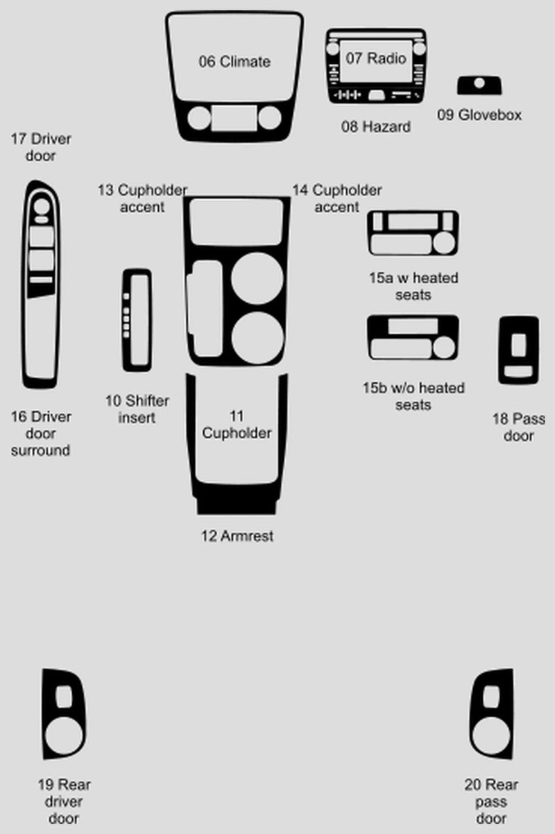 Load image into Gallery viewer, GMC Acadia (2013-2016) Carbon Fiber Full Set Trim - FSPE
