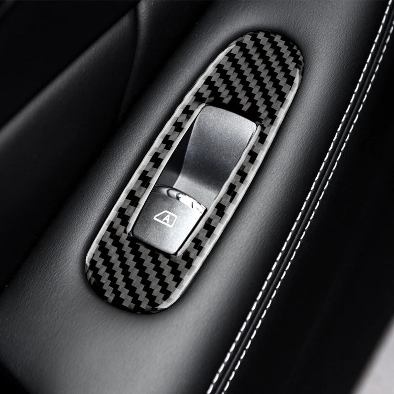 Load image into Gallery viewer, Infiniti Q50/Q60 (2013-2023) Carbon Fiber Window Switch Button Trim - FSPE
