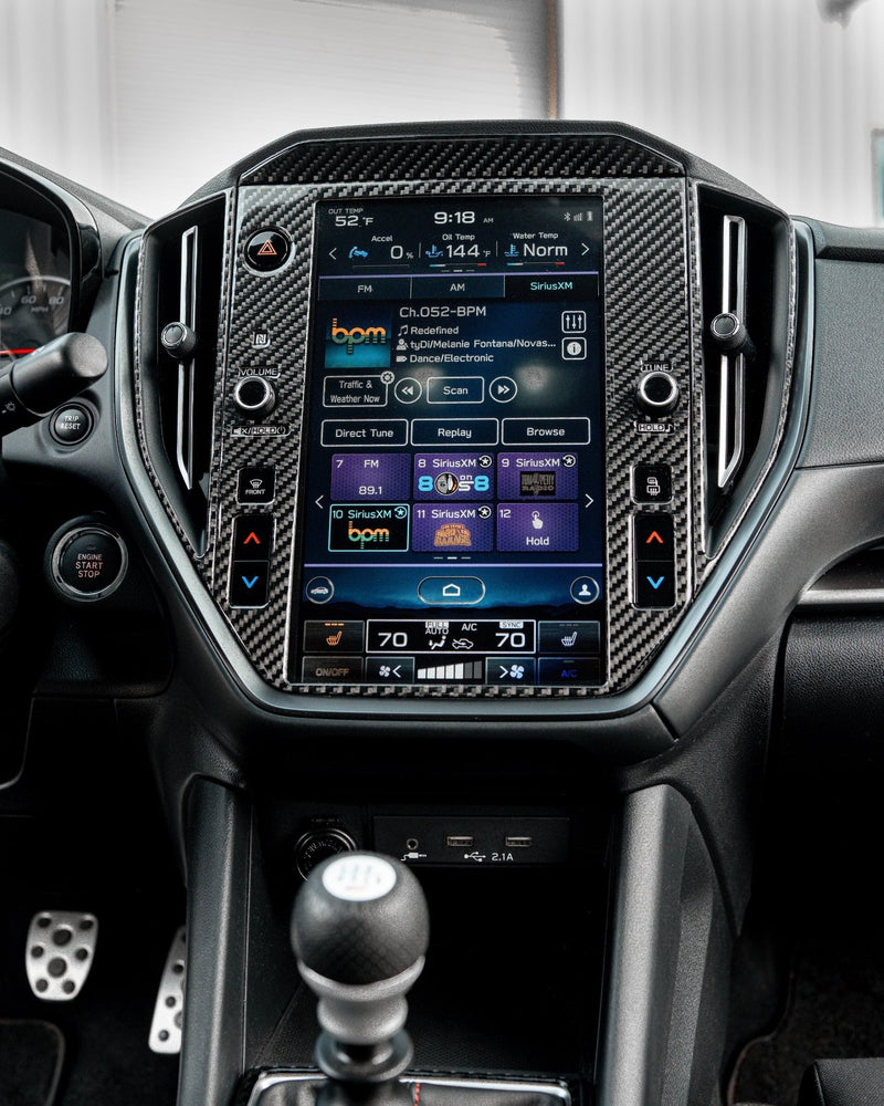 Load image into Gallery viewer, Subaru WRX (2022-2023) Carbon Fiber Infotainment Trims - FSPE
